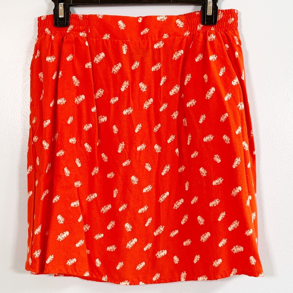 Kavu Orange Lightweight Skirt with Pockets